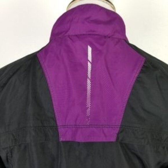 Xersion Athletic Workout Jacket Women's Small Black Purple Mesh Lining - Picture 7 of 8
